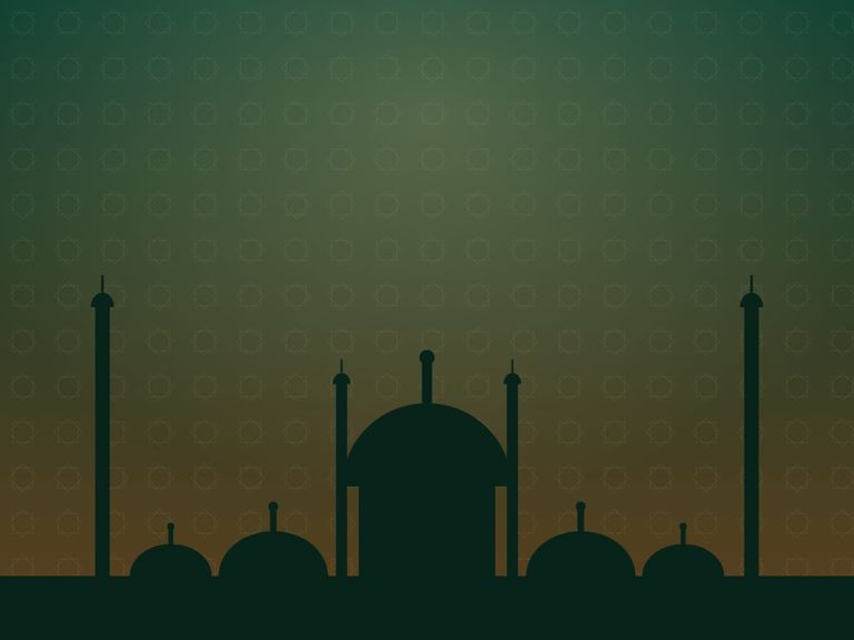 Minaretten bij zonsondergang